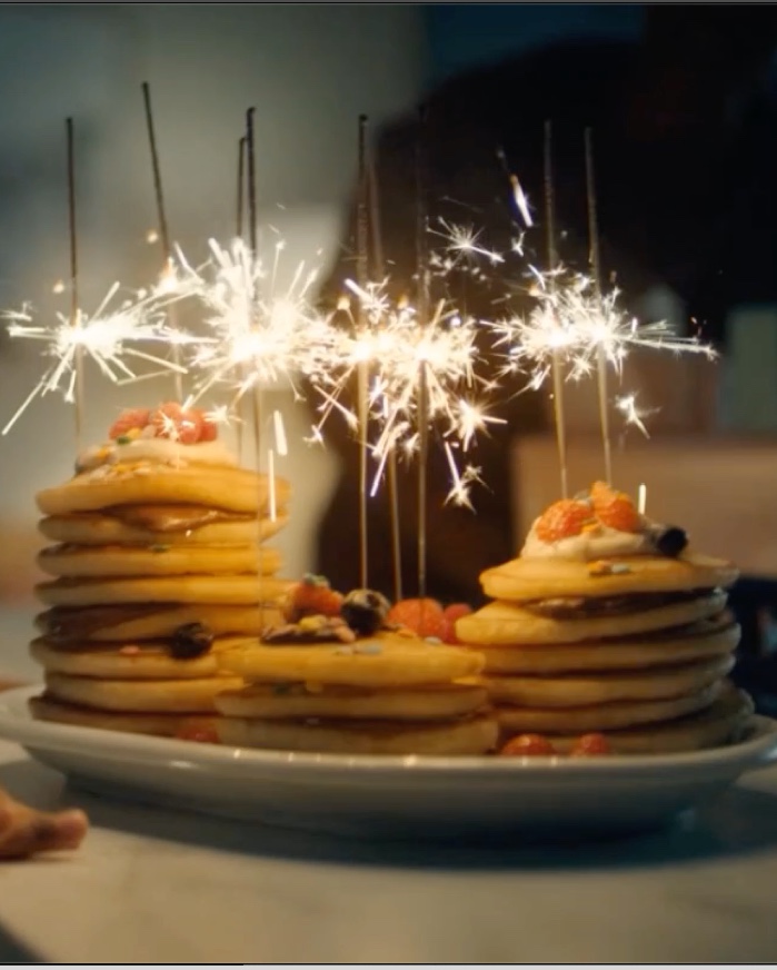 sparklers in cake